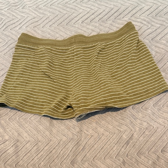 Stars Above Dark Green Knit Lounge Shorts - Picture 3 of 6